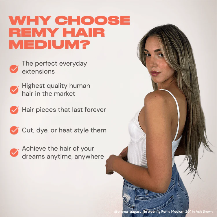Medium Remy Hair Extensions - Image 11
