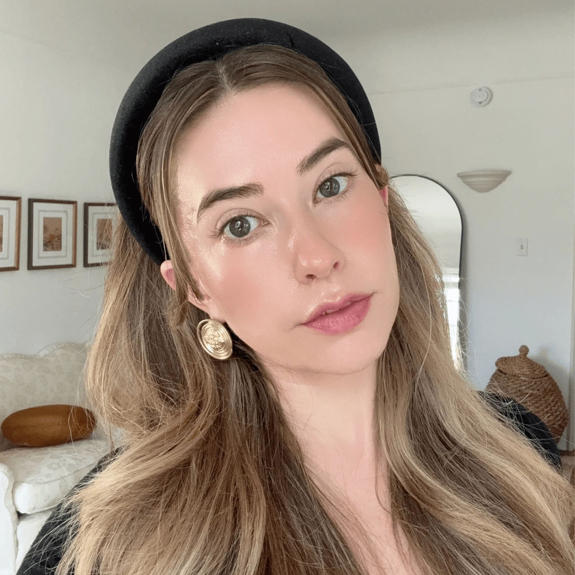 Multi-functional Black Puffy Velvet Headband - Image 3